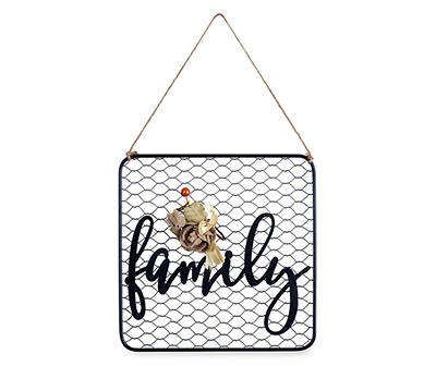 "Family" Hanging Wire Plaque