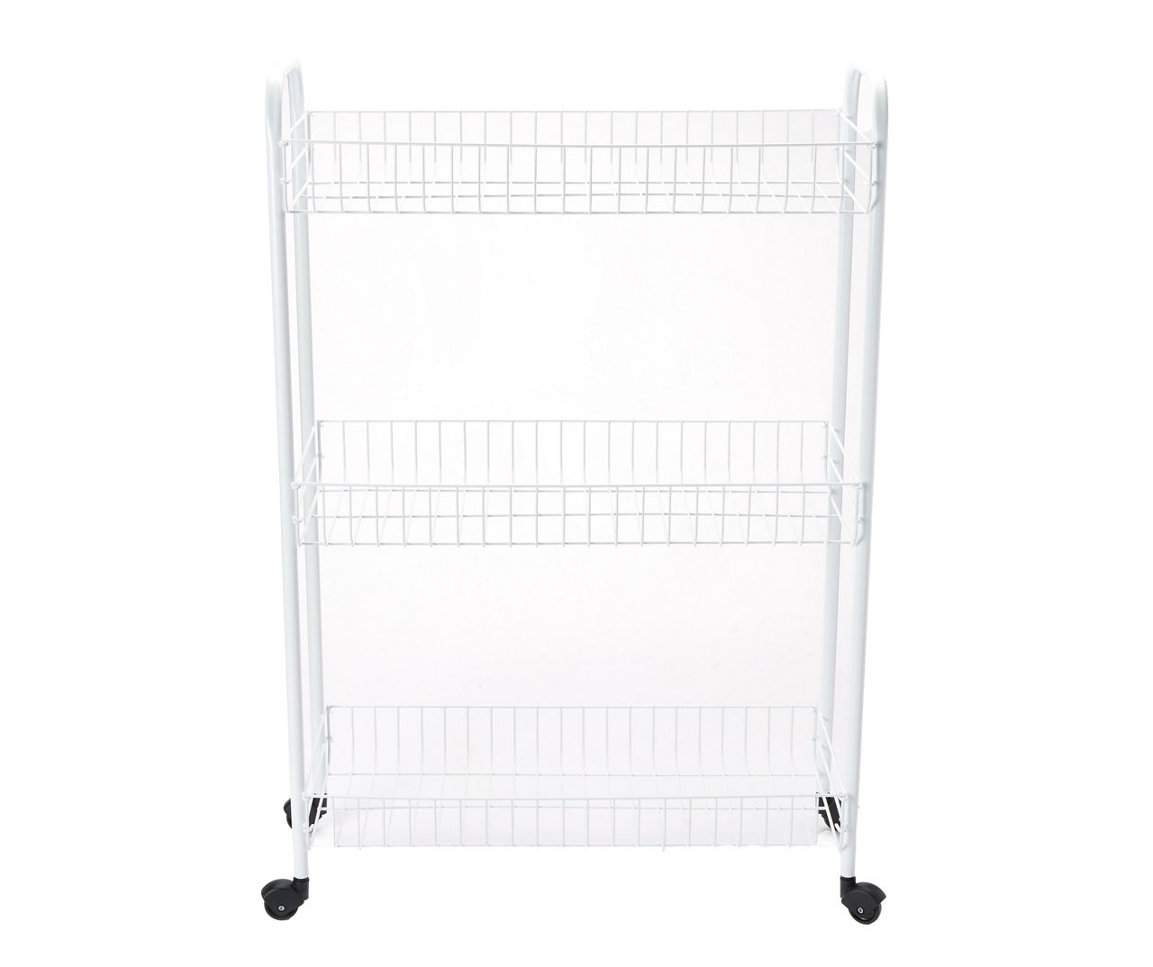 Real Living White 3Tier Rolling Cart Big Lots