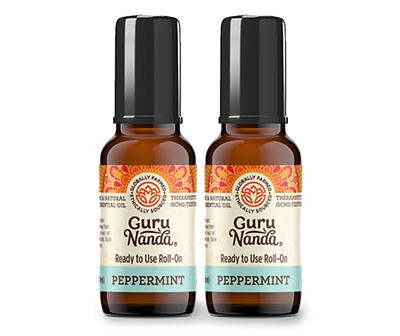 Pure Peppermint Roll-On Essential Oil, 2-Pack