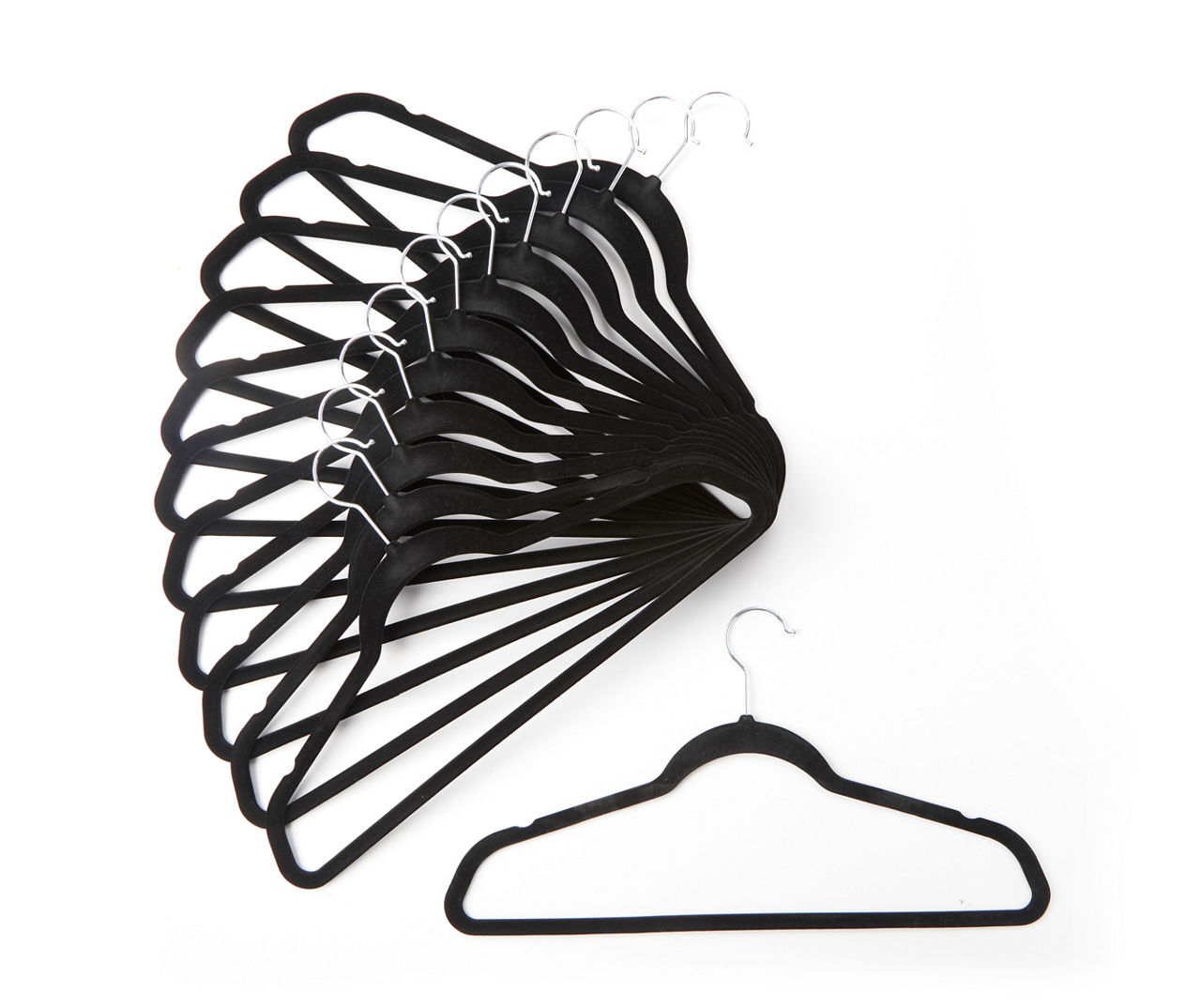 Black Hanger Plastic set of 12pcs