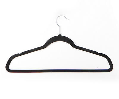 Black Velvet Hangers, 12-Pack