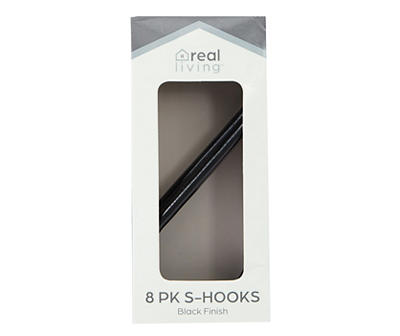 RL 8PK S-HOOK BLACK