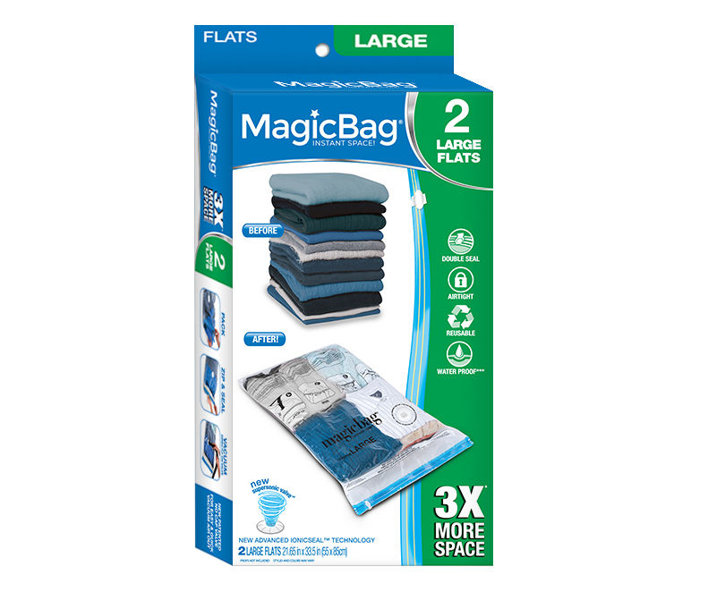  MagicBag 4-Pack Jumbo Flat Vacuum Compression Bags