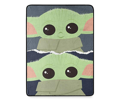 Star Wars The Child "Peek A Boo" Micro Raschel Throw Blanket, 46" x 60"