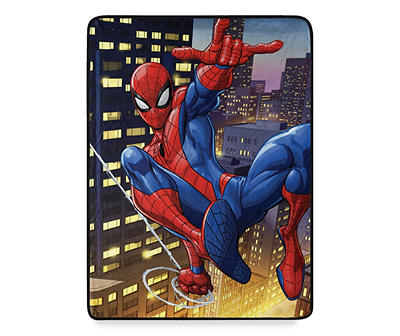 Spider-Man Night Swing Throw Blanket