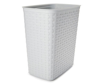 Cement Gray 5.8 Gallon Woven Waste Can