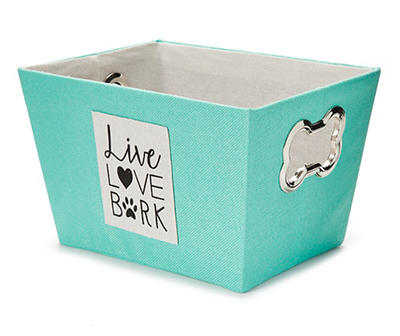 "Live Love Bark" Fabric Storage Bin
