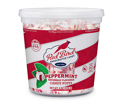 Peppermint Candy Puffs Tub, 8 Oz.