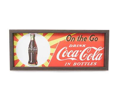 LOT 18.625 X 7.625 COCACOLA FRAMED ON TH