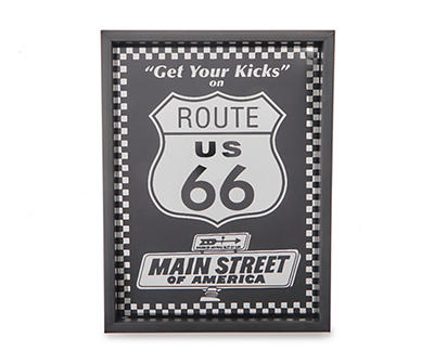 Route 66 Silkscreen Plaque