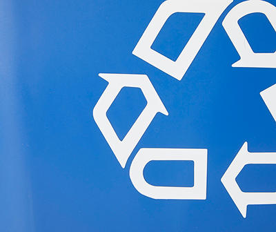 Blue Recycling 7 Gallon Wastebasket