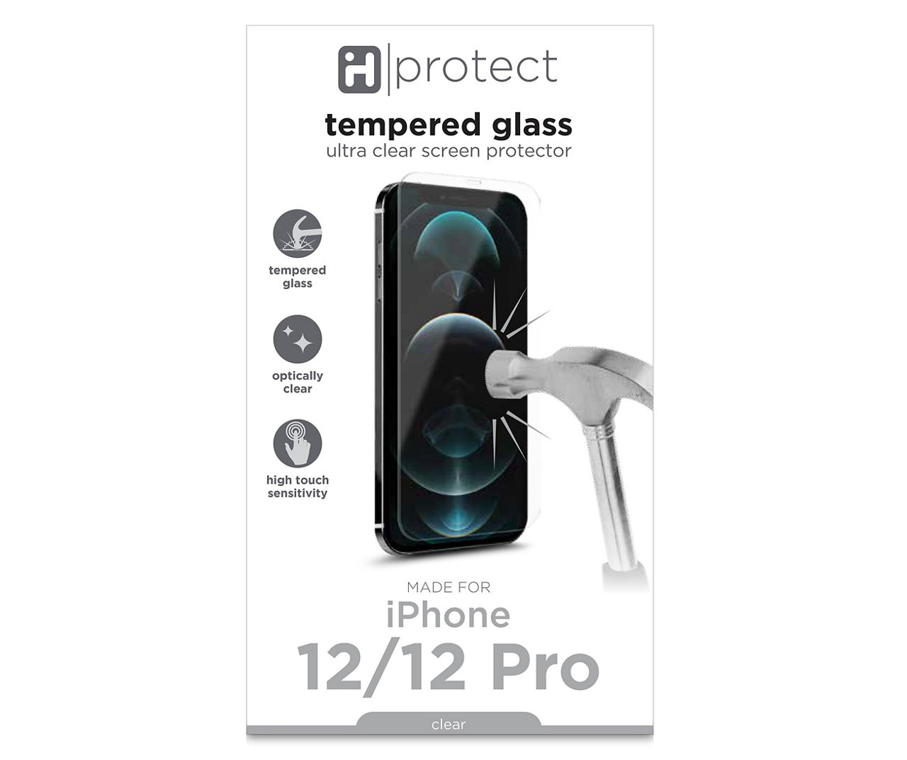 iPhone 12 / 12 Pro Screen Protector - Clear Tempered Glass