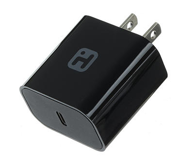 Black USB-C Wall Charger