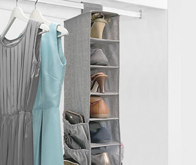 Real Living 10-Shelf Closet Organizer with Pockets - Big Lots