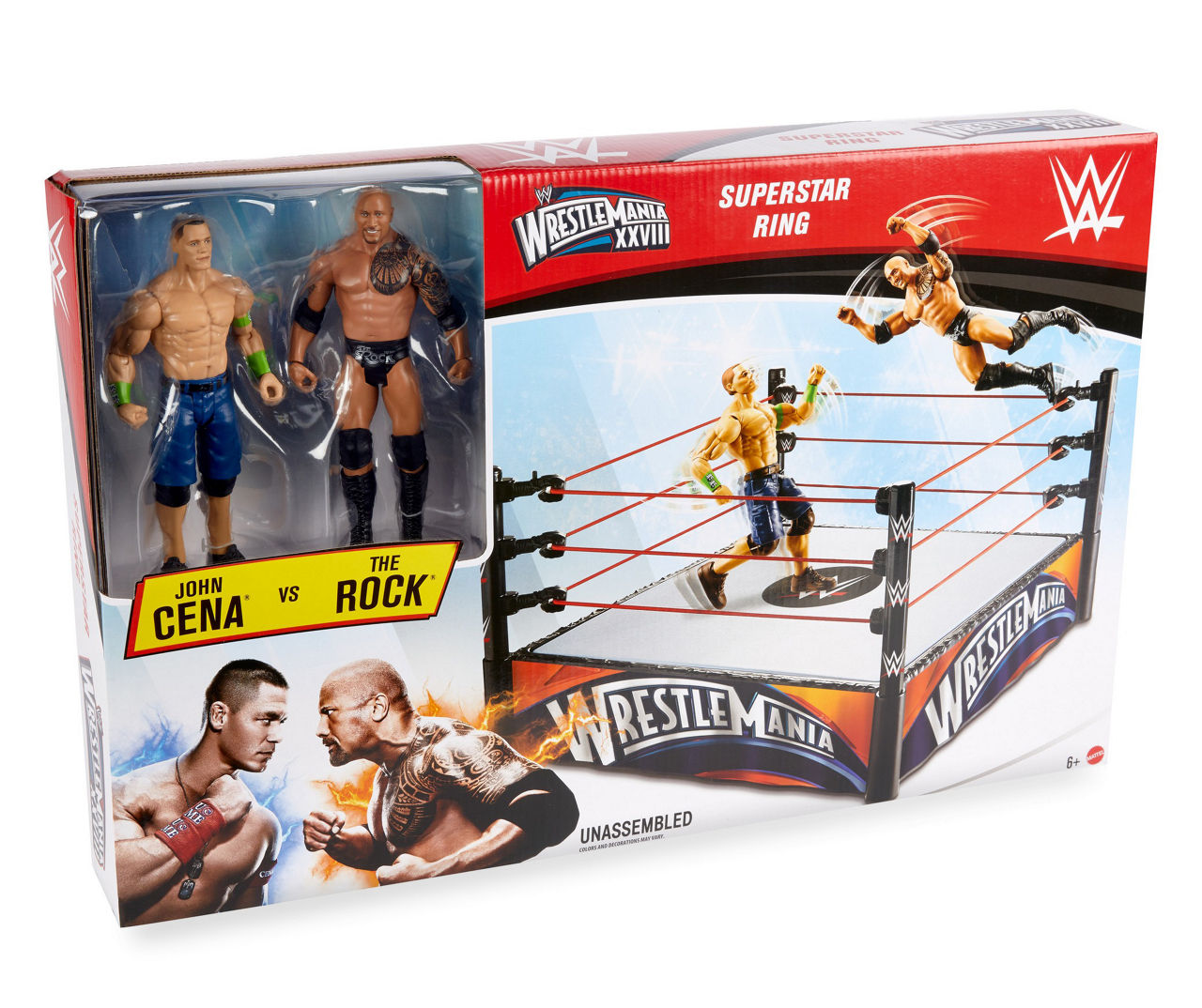 Wwe toy shop ring set