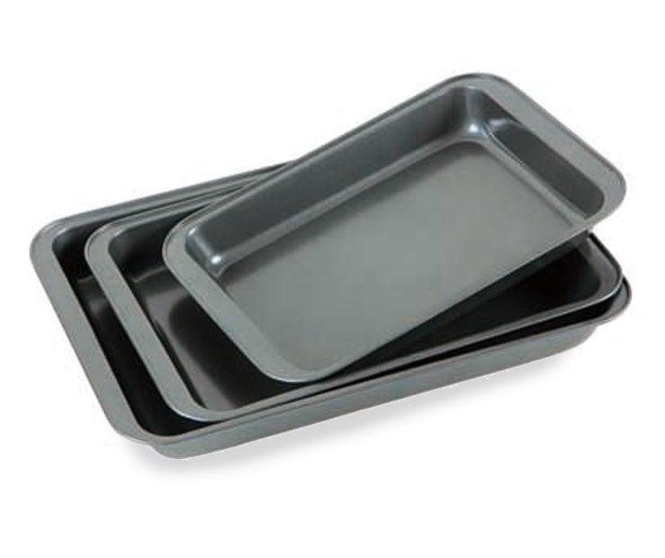 9/11/12inch Non-Stick Rectangle Baking Pan Stainless Steel Roaster Oven  Baking Pan Cookie Sheet Mini Muffin Cupcakes Trays