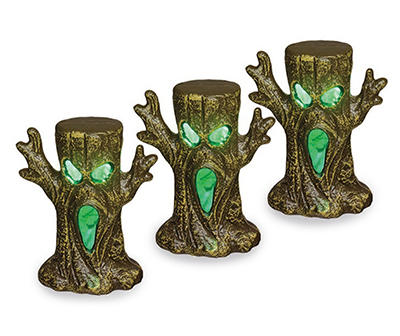 Spooky Trees 3-Piece LED & Sound Yard Stake Set