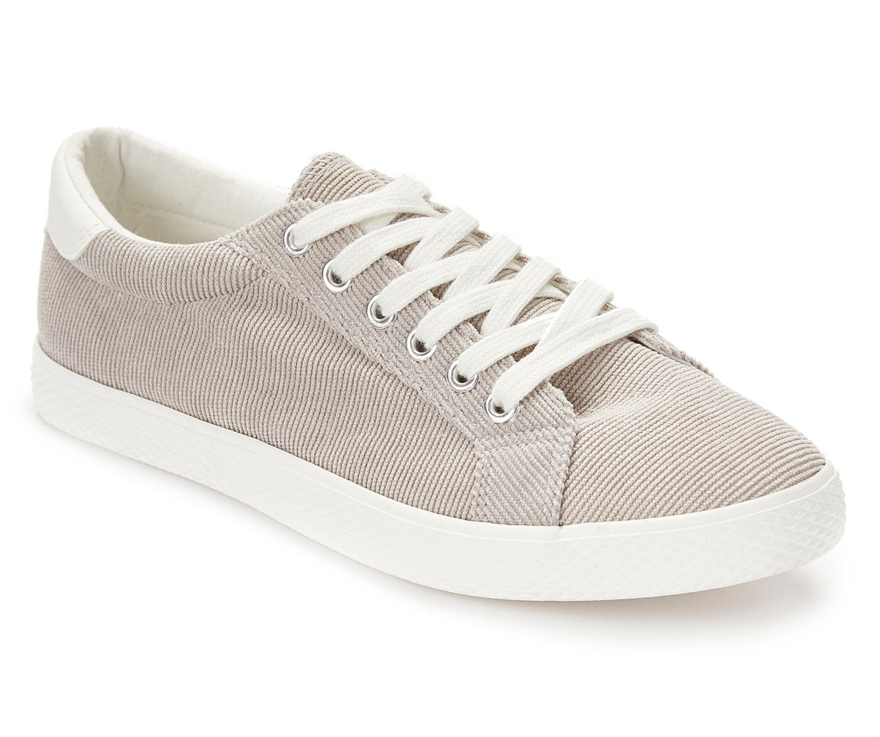 Women's Small Gray Canvas Sneakers