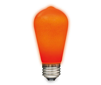 Orange Edison Ceramic Light Bulb