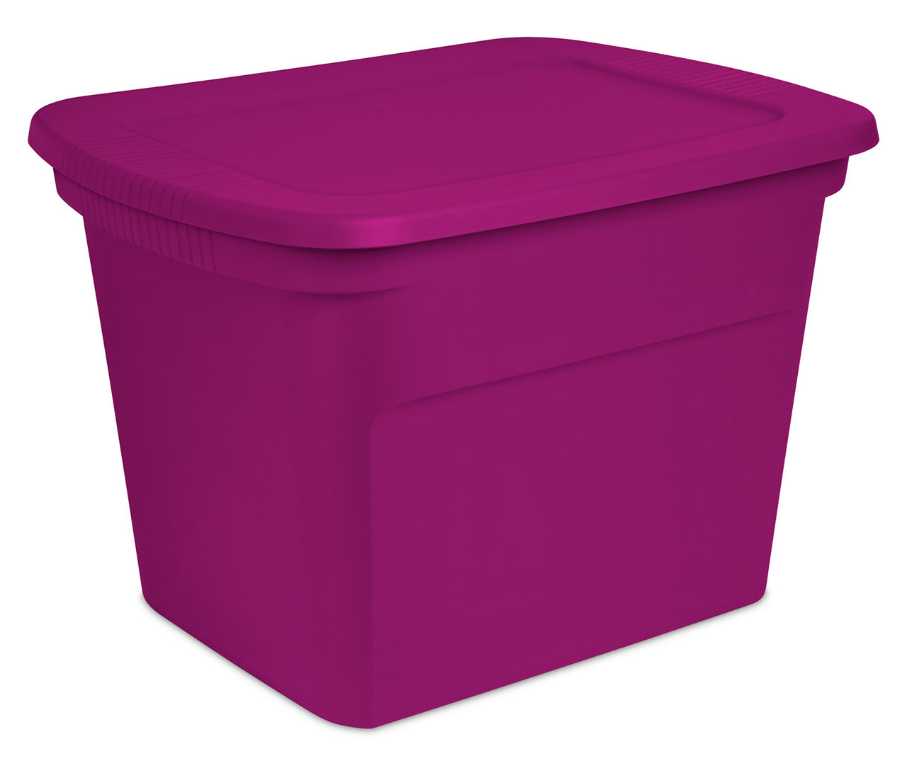 Sterilite 18 Gallon Tote Box Plastic, Violet Magenta 
