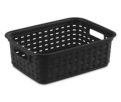 Black Small Woven Basket