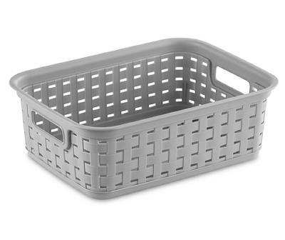 Gray Small Woven Basket