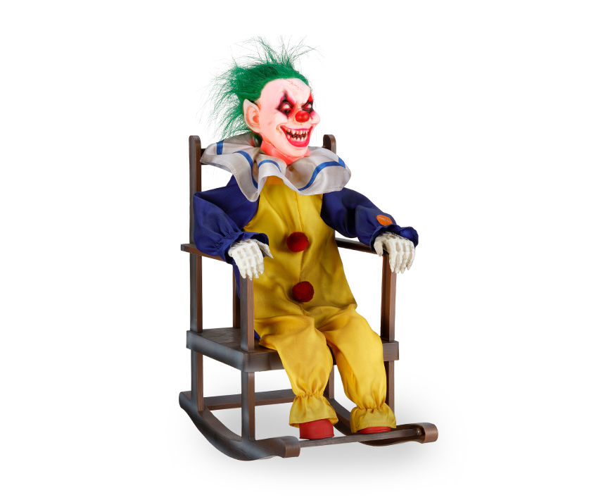 15” Rocking Chair Clown Animated Decor | Big Lots