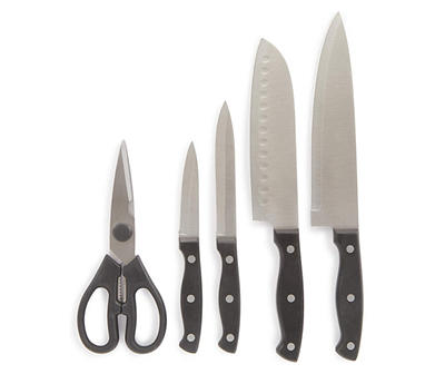 Black Stainless Steel 5-Piece Cutlery Set