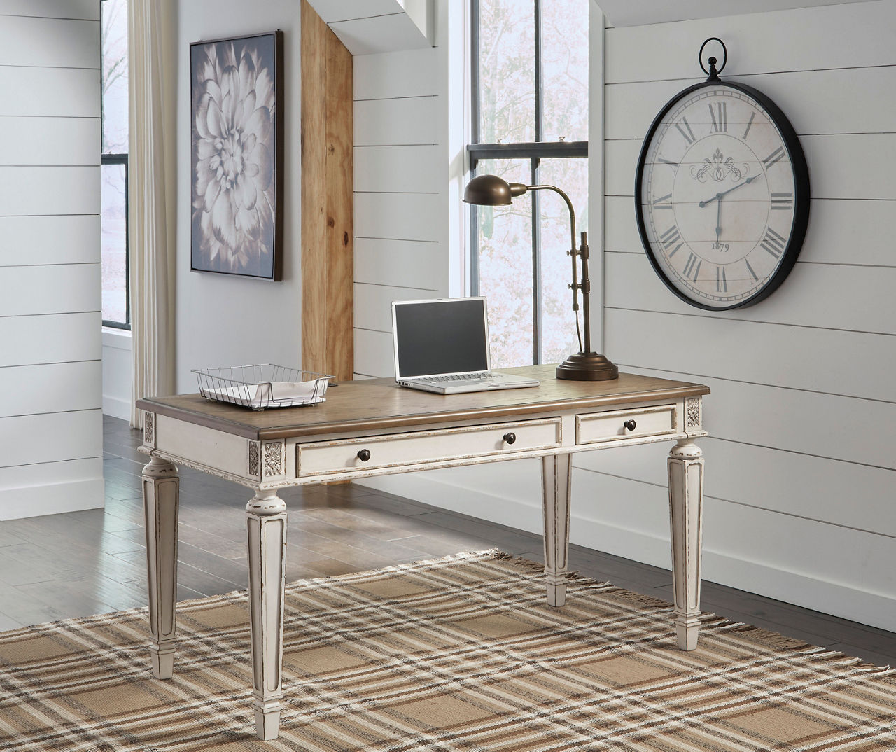Realyn 2-Piece Home Office Desk – Discount Furniture Connection