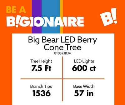7.5FT BIG BEAR LED TREE-CC