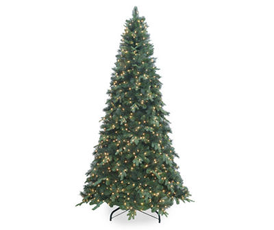 9' Mammoth Hard Needle Pre-Lit Artificial Christmas Tree with Clear Lights