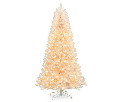 7.5' Snowbird Pre-Lit LED Artificial Christmas Tree with Color-Changing Micro Dot Lights
