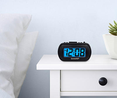 Black Backlight Digital Alarm Clock