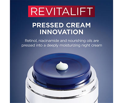 Paris Revitalift Retinol & Niacinamide Pressed Night Cream, 1.7 Oz.