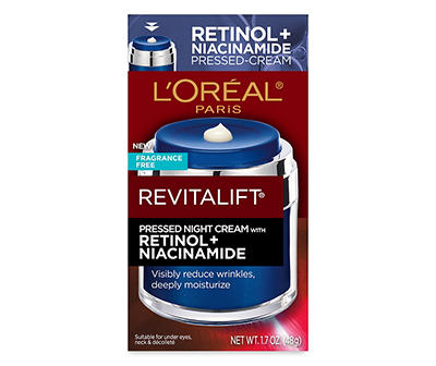 Paris Revitalift Retinol & Niacinamide Pressed Night Cream, 1.7 Oz.
