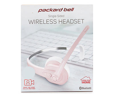 Pink Single-Sided Wireless Bluetooth Headset