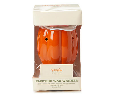 Pumpkin Harvest Orange Pumpkin Electric Wax Warmer, (3