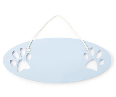 "Their Dogs" Cut Out Paws Oval Hanging Wall Plaque