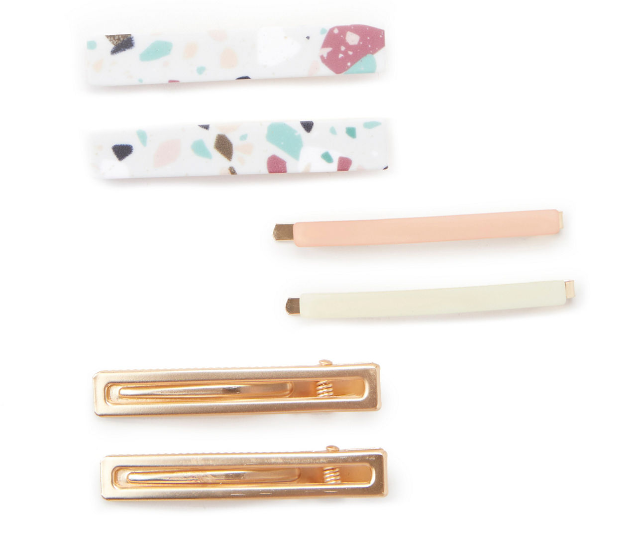 Terrazzo 6-Piece Hair Clip Set