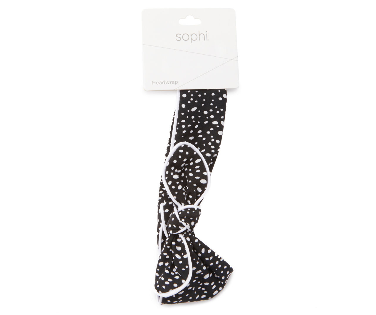 Black Dot Bow Headwrap