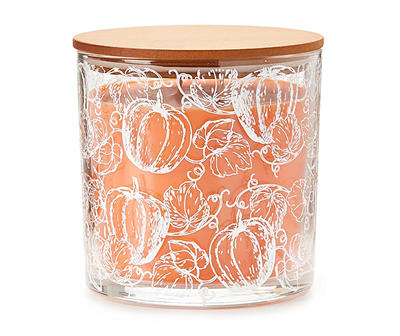 Pumpkin Spice Decal Jar Candle, 14 Oz.