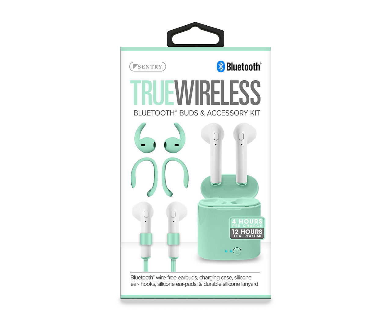 Mint True Wireless Bluetooth Buds with Accessories