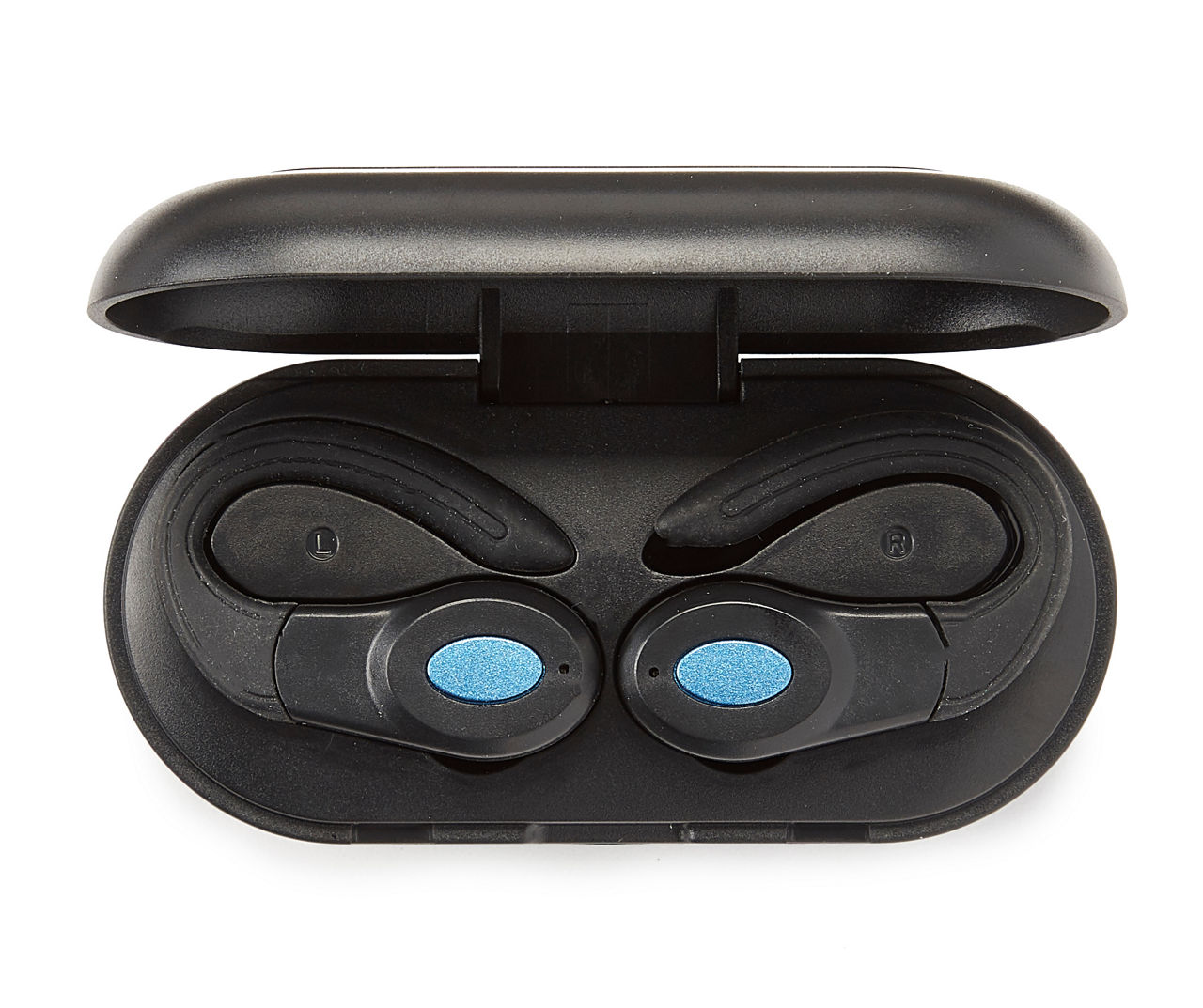 Sentry black sport hook bluetooth cheap true wireless earbuds with charging case