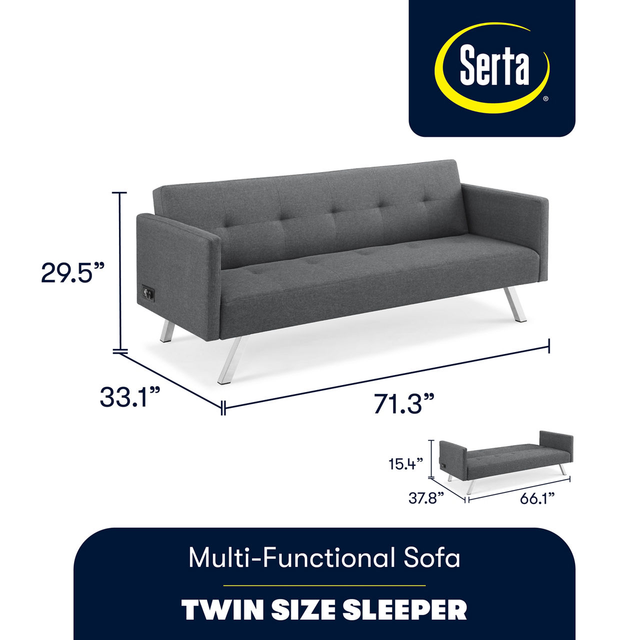 Serta falcon deals conv sofa sleeper