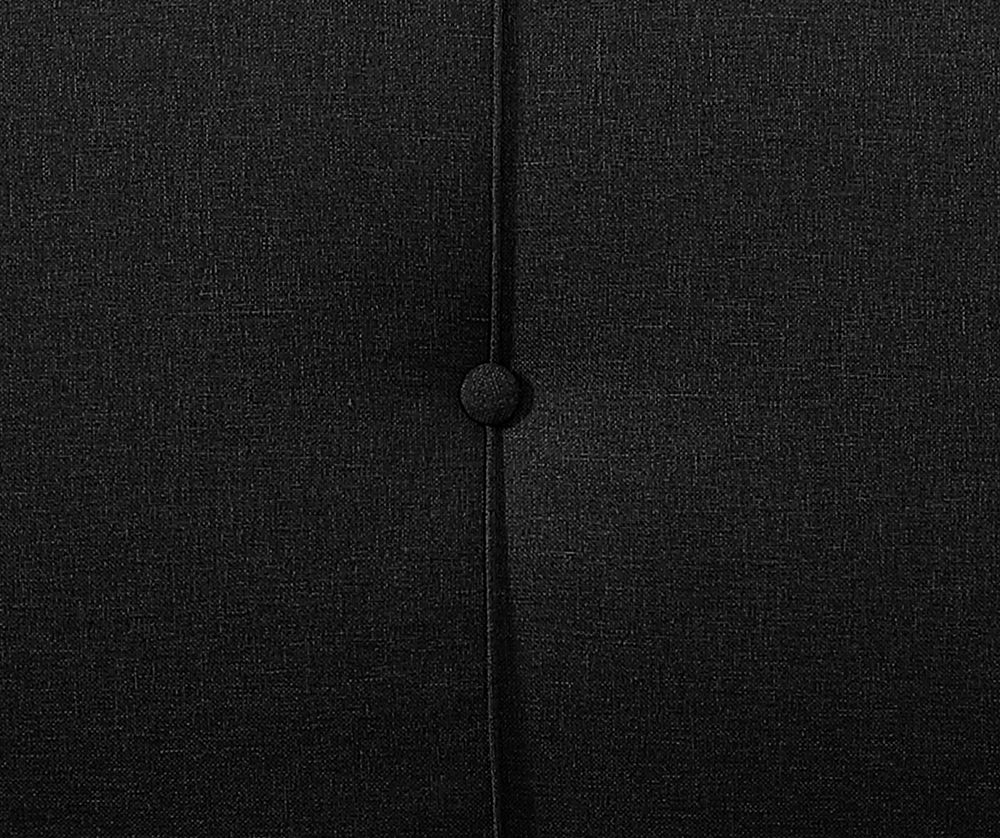 Laura Black Convertible Sofa
