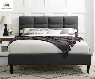 SERTA ORSON QUEEN BED GRY