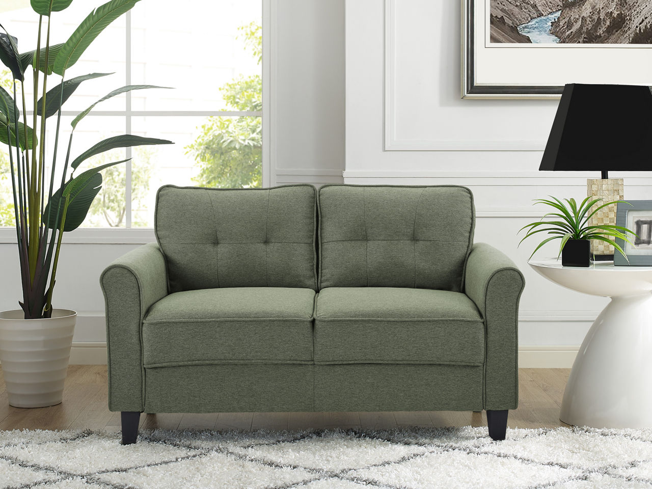 Sage store green loveseat