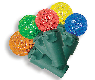 Multi-Color Diamond Cut LED Mini Sphere Light Set, 60-Lights