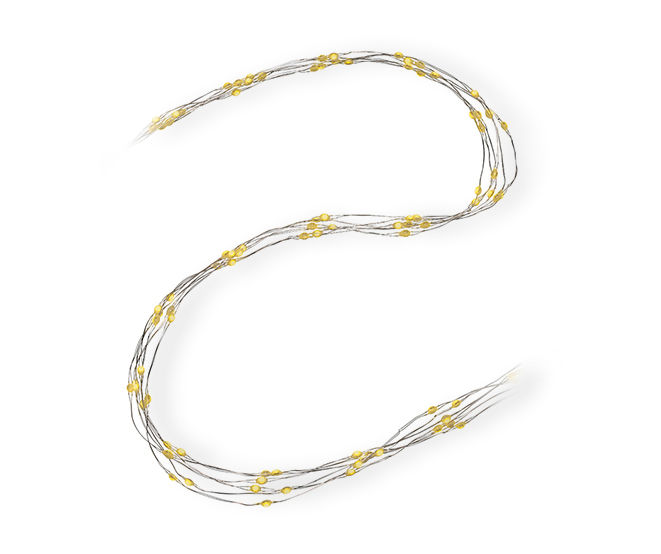 Winter Wonder Lane Warm White LED Micro Dot Cascading Light Set, 300