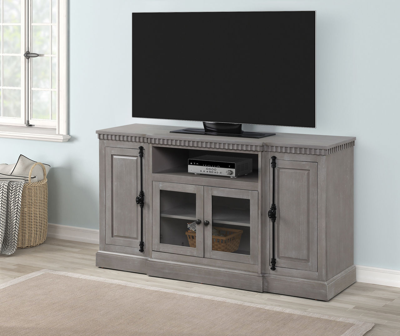 Big lots grey tv outlet stand